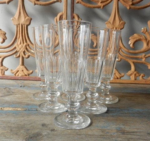 Franske 1800tals Champagne fløjter