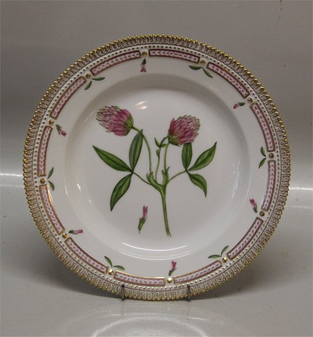 Kongelig Dansk Porcelæn Flora Danica 20-3549 Middagstallerken 25 cm,Trifolium 
alpestre Müll 1969 (624)
