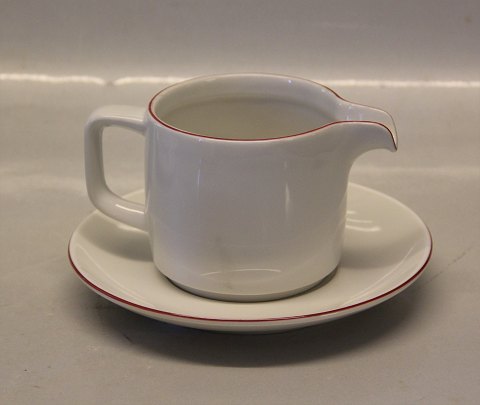 Rødtop 6266 Flødekande med underfad 14.8 cm  6237
 Kongelig Dansk porcelæn  Design Grethe Meyer