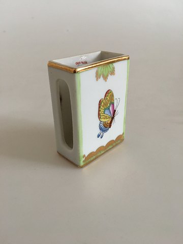 Herend Matchstick Holder in Porcelain with Butterfly Motif