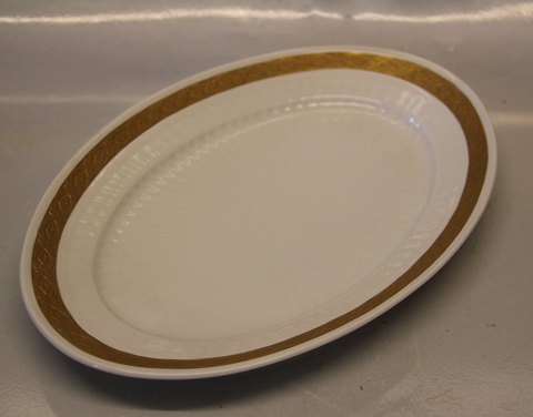 Kongelig Dansk Viftestellet, Guld  414-11507 Oval platter 29.5 cm (1114374)