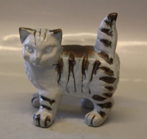 Hoeganaes Swedish Pottery Cat 14 x 13 cm Höganäs keramik Sweden