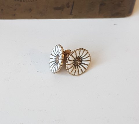A.Michelsen marguerit earrings in gold-plated silver & enamel