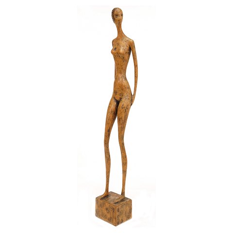 Grosse Otto P.-Figur. Signiert. H: 75cm