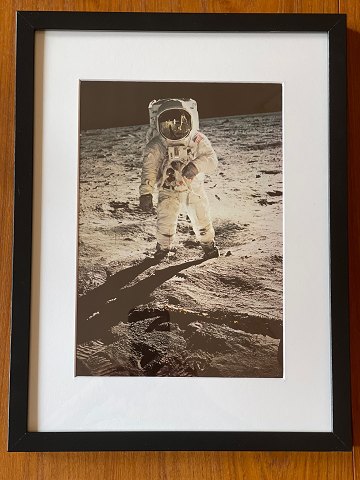 Original NASA color offset photography / photo print from Edwin "Buzz" Aldrin during the Apollo 11 lunar mission in 1969