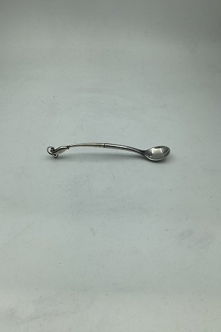 Georg Jensen Sterling Silver Ornamental Mustard Spoon No 162