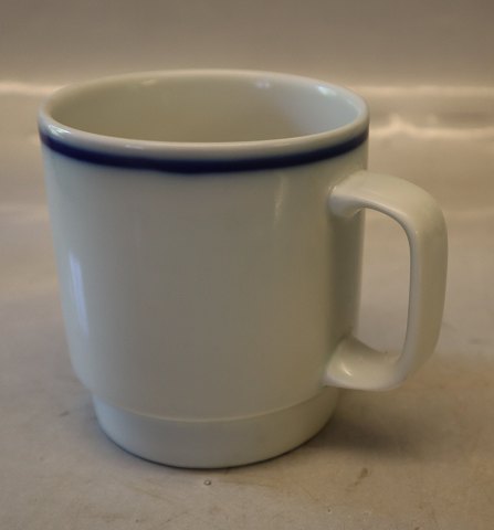 772 Mug  9.4 cm Marine Blue HANK Bing & Groendahl White Dinnerware, Magnussen