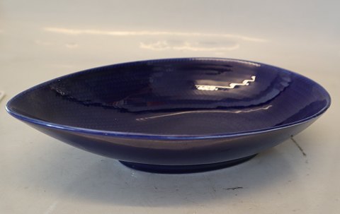 Blå Eld / Blå Ild Skål, oval  6 x 28 x 19.4 cm
