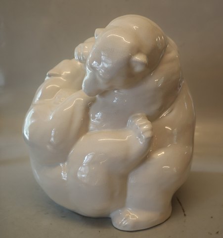 Kaehler Brydende Isbjørne for Carmen Curlers 1963-1988 Signeret HAK Danmark 27  
x 24 x 25 cm