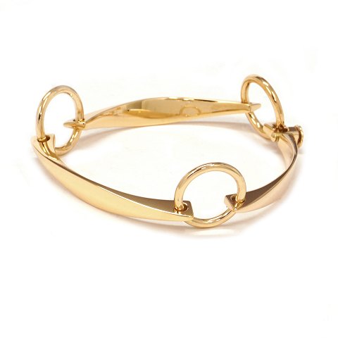 Bent Gabrielsen 14kt Gold Armband. Gestempelt Bent 
Gabrielsen. L: 18,5cm. G: 30,6gr