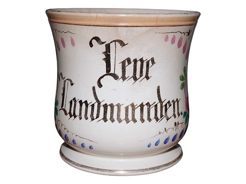 Aluminia Large mug from 1882 "LEVE LANDMANDEN"