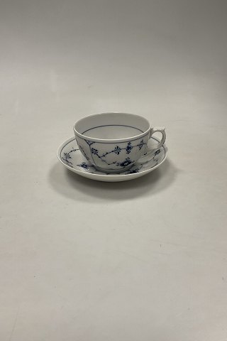 Royal Copenhagen Musselmalet Riflet Stor Kop og underkop No 69