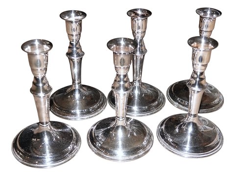 Svend Toxvaerd
3 pairs of ilver candle light holders from 1950-1960