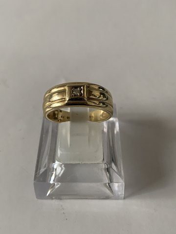 Guld Dame ringe med Diamanter