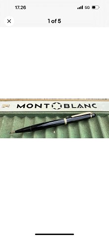 Sort ubrugt Montblanc nr. 15
Stiftblyant