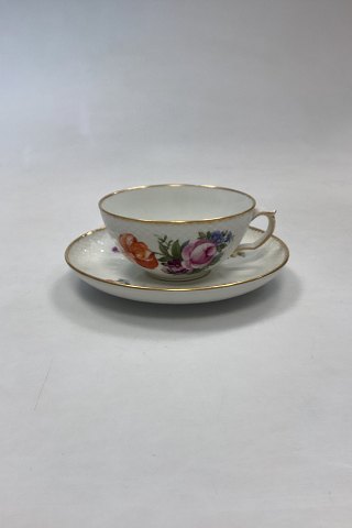 Royal Copenhagen Fuld Saksisk Blomst Tekop No. 1551