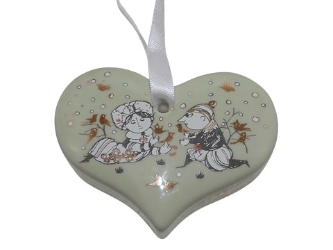 Bjørn Wiinblad 
Lille lysegrønt hjerte til ophæng