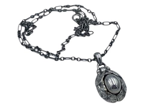 Georg Jensen sterling silverYear jewellery 1997 - necklace and pendant