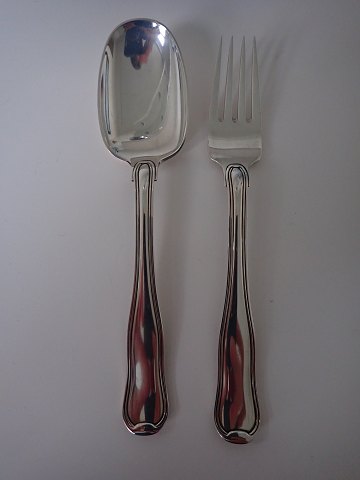 Georg Jensen - dobbeltriflet barnesæt i sterling sølv.