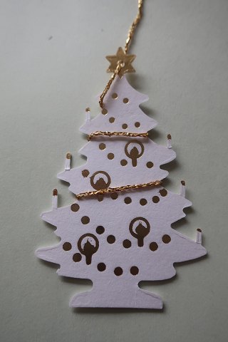 Hvidt juletræ
H: 8cm