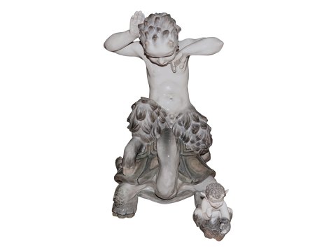 KÆMPE Royal Copenhagen figur 
Pan kæmper med skildpadde