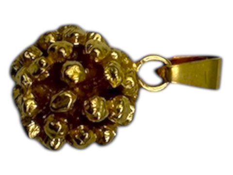 Flora Danica Lille vedhæng i forgyldt sterling sølv - Variabel størrelse