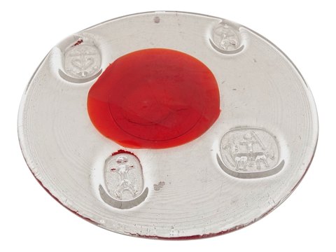 HolmegaardLarge  suncatcher with red middle