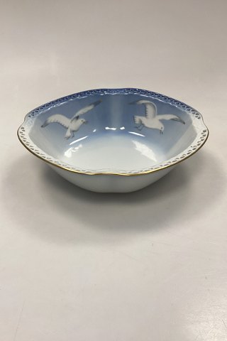 Bing og Grøndahl Måge med Guld Gennembrudt Kartoffel Skål No. 313.5