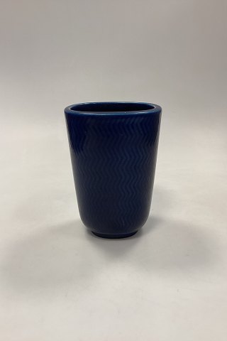 Aluminia Blå Marselis Vase af Nils Thorsson No. 2645