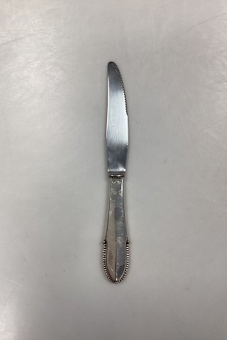 Georg Jensen Beaded Sterling Silver Dinner Knife with short handle (with cutting edge)