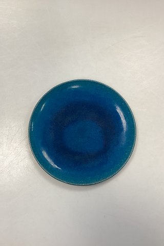 Kaehler Ceramic Plate with Turquoise Glaze