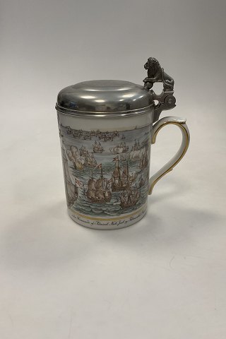 Royal Copenhagen Krus lavet i anledning af 300 års dagen for slaget i køge bugt 1677-1977