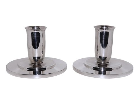 Georg Jensen sterling silverPair of candle light holder by Harald Nielsen