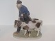 Large Royal Copenhagen figurineBoy with two calves