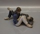 Royal Copenhagen figurine 
 4649 RC Teenagers with books, John Galster 11 cm