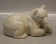 Celadon glaze Royal Copenhagen Art Pottery
Stoneware Polar bear Knud Kyhn 238 RC (1003 238) Large white bear laying 21 x 
16 cm, Knud