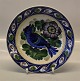 Royal Copenhagen Aluminia Faience 
Aluminia Plate 1171-404 Blue Bird 20.5 cm