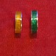Ring in sterling silver 925S with yellow enamel