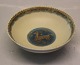 Aluminia Copenhagen Faience
1006-31 Bowl, Round, Deer in blue and gold ornamental rim 5 x 13 cm M5