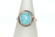 Goldring with blue stones, 8 Karat
Size: 60
