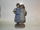 Rare and Large Bing & Grondahl FigurineTwo Girls