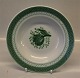 Trankebar  Green Aluminia Faience Tranquebar 0947-12 Soup rim plates 23 cm