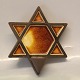 Knabstrup Wall Candlestick Star shaped brown and yellow palet 19 x 18 cm Design 
Richard Manz