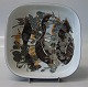 Aluminia Copenhagen Baca Faience RC Faience 963-3773 Square bowl 17 x 17 cm Ivan 
Weiss (1946)