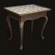 Aabenraa 
Antikvitetshandel 
presents: 
A Rococo 
tile top table 
with blue Dutch 
tiles. Denmark 
circa 1760. H: 
...