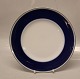 Blå med platin 
kant 248 
Dækketallerken 
27 cm (632) 
(025 ...