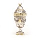 An early 19th century partly gilt Danish silver vinaigrette. Johan Adolf Müller, 
Haderslev. H: 8,7cm