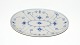 Royal Copenhagen Musselmalet Riflet, Ovalt FadDek. nr. 356L. 23,5 cm B. 15 cmweb 10390  SOLGT