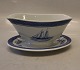 2391-46 Gravy boat 21 x 14 cm Aluminia Faience Tranquebar Navy # 46
