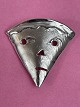 Broche "Toppen", 4,2   cm, fra Toftegaard Design, 925 sterling sølv